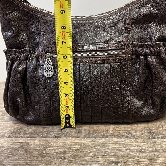 Brighton E242038 Vintage Brown Leather Shoulder Bag & Storage Bag - Picture 15 of 16